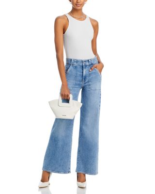 【AAKE】FRONT POCKET WIDE DENIM Jeans with large front pockets clearance