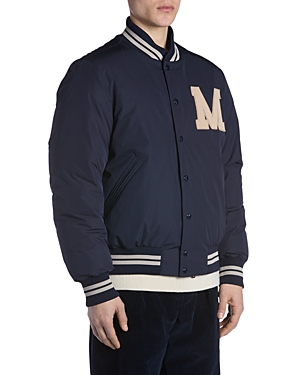 MONCLER LATELTIN EMBROIDERED VARSITY BOMBER JACKET