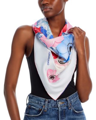 FERRAGAMO - Anemoni Silk Scarf