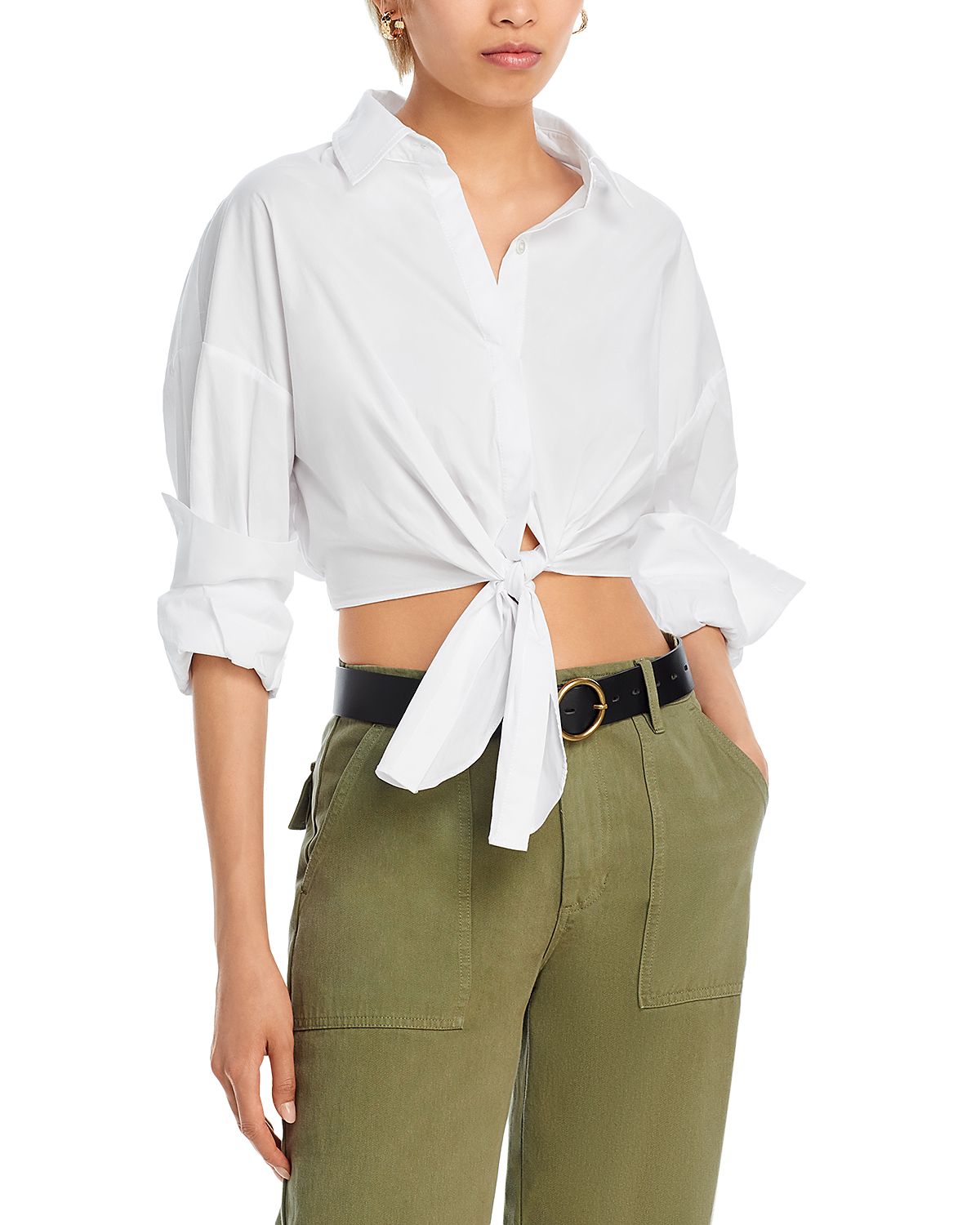Staud Lisa Tie Front Top
