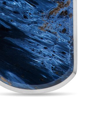 Men's Chevron Tag in Sterling Silver, 21mm