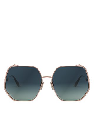 Serpenti Geometric Sunglasses, 60mm