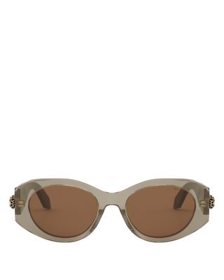 Serpenti Oval Sunglasses, 52mm