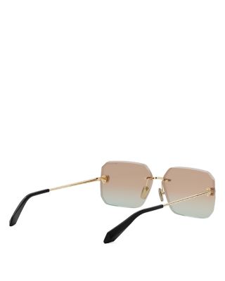 Serpenti Rectangular Sunglasses, 62mm