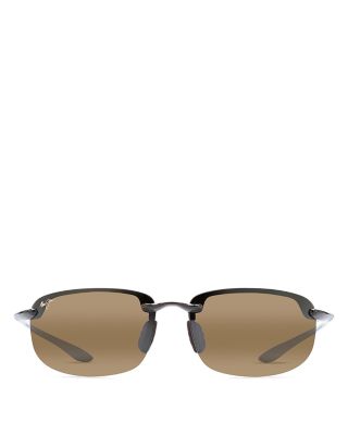 Hookipa Rimless Rectangular Sunglasses, 64mm