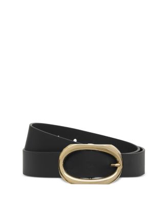 Anine Bing Women's Signature Link Buckle Leather Belt