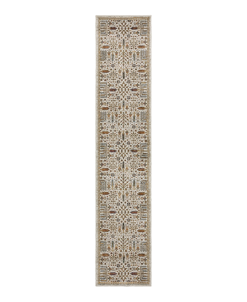 Oriental Weavers Andorra 2449b Runner Area Rug, 2'6 X 12' In Ivory