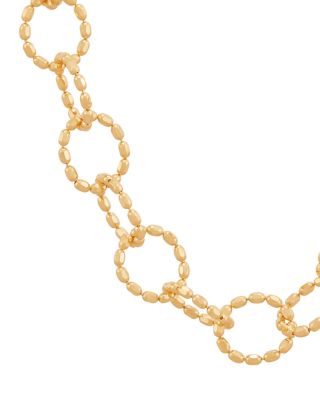 14K Yellow Gold Bead Chain Necklace, 18"