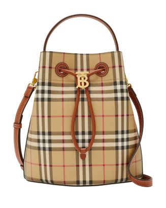 【BURBERRY】Mini drawstring bucket bag/関税+全国送料込み Burberry Check Drawstring Bucket Bag | Neiman Marcus