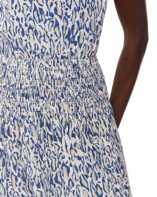 Flaming Leopard Print Dress