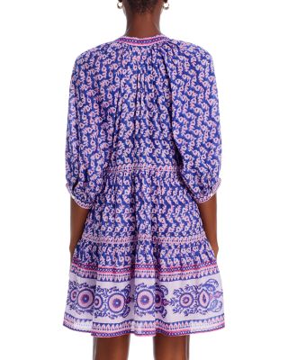 Clara Block Printed Mini Swing Dress  