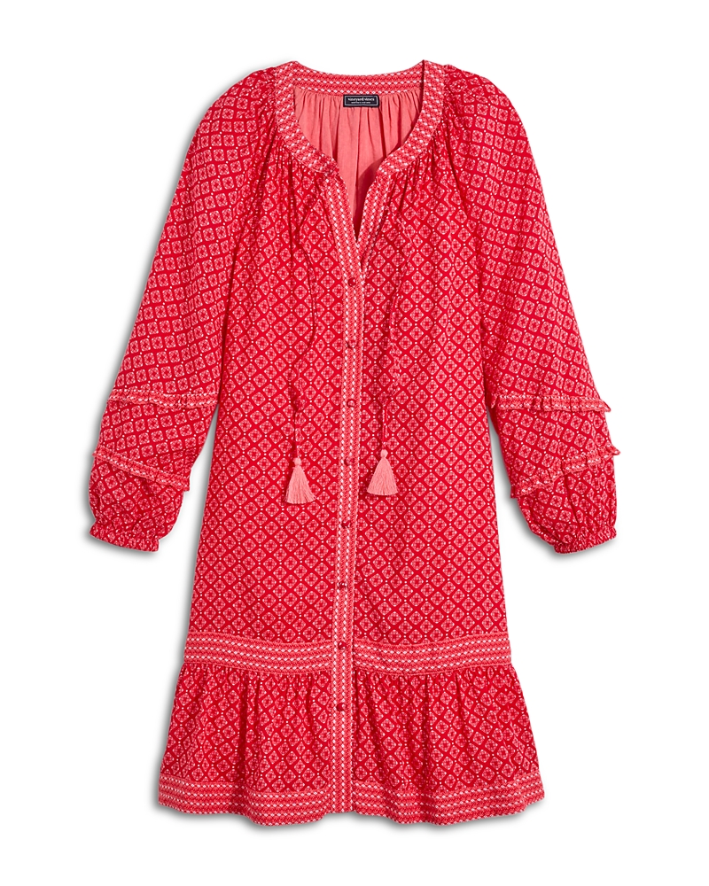 Vineyard Vines Vineyard Tile Print Shirt Dress