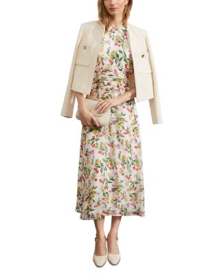 Tegan Printed Silk Dress