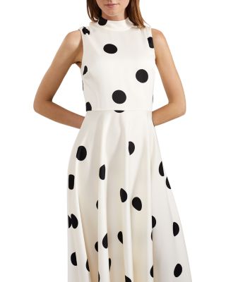 Mia Polka Dot Sleeveless Dress