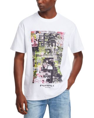 Purple Brand Textured Graphic Tee