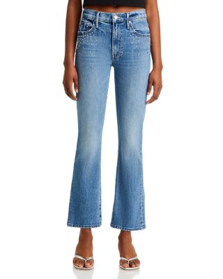 【mnem】Margo Destroyed Jean MOTHER The Insider Flood Jeans in Metal Magic | Bloomingdale's