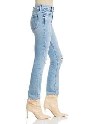 The Insider Flood Fray Jeans in Peak A Boo