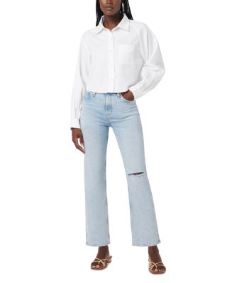 Remi High Rise Ankle Straight Jeans in Star Dust