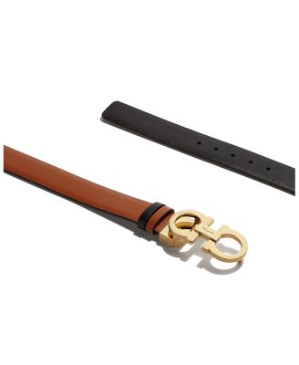 Women's Gancini Slim Reversible Leather Belt
