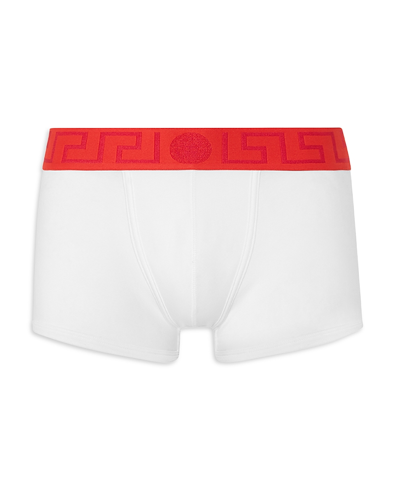 Versace Topeka Cotton Bi Stretch Low Rise Logo Trunks