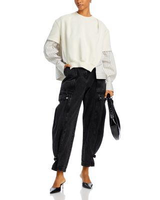 Utility Jeans in Washed Black