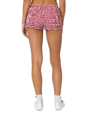 Gingham Scrunch Shorts