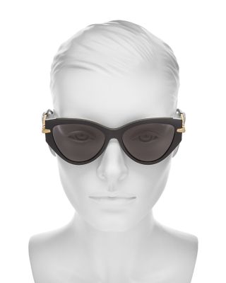 Serpenti Cat Eye Sunglasses, 56mm