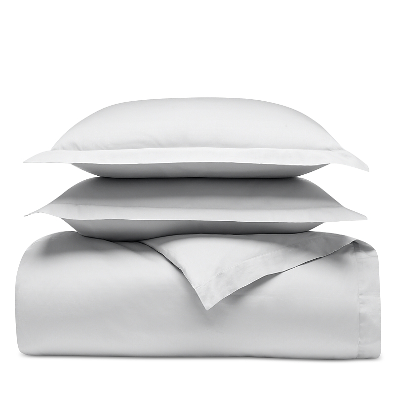 Boll & Branch Signature Cotton Hemmed Duvet Set, Twin/twinxl In Sky