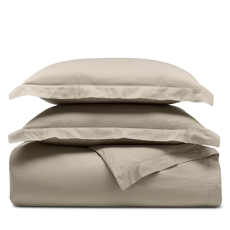 Boll & Branch Signature Cotton Hemmed Duvet Set, Twin/twinxl In Oak