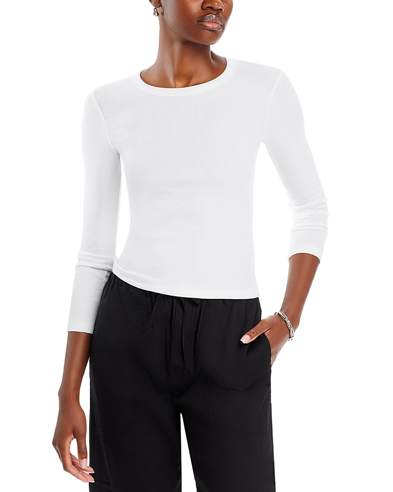 Leset Classic Millie Long Sleeve Top In White