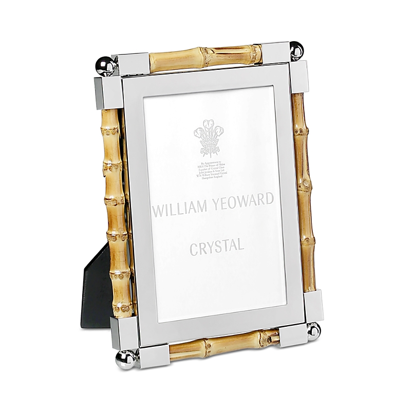 William Yeoward Crystal New Classic Bamboo Frame, 4 x 6