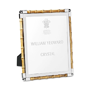 William Yeoward Crystal New Classic Bamboo Frame, 8 X 10 In Brown