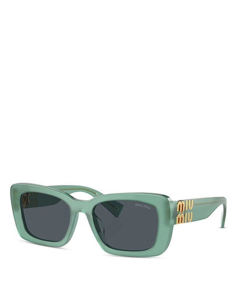 Miu Miu Woman Sunglass Mu 07ys In Green/blue Solid