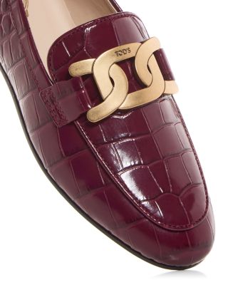 Women&#39;s Kate Croc Embossed Loafers