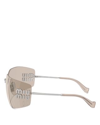 Metal Shield Sunglasses, 80mm