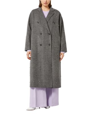 Marina Rinaldi - Gary Wool Herringbone Long Coat