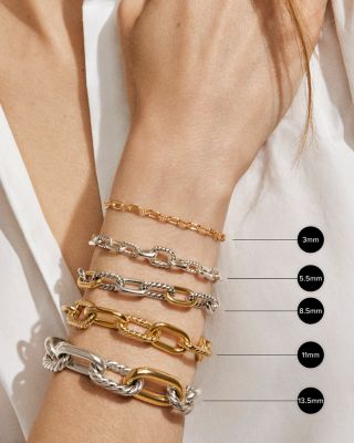 DY Madison® Chain Bracelet in Sterling Silver, 3mm