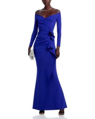 Silveria Side Ruffle Gown