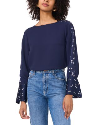 VINCE CAMUTO - Contrast Sleeve Top