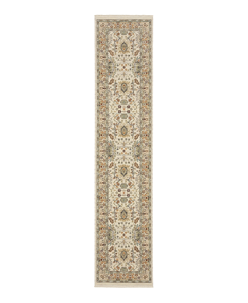 Oriental Weavers Lucca 2063y Runner Area Rug, 2'6 X 12' In Ivory
