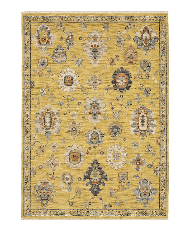 Oriental Weavers Lucca 2863g Area Rug, 6'7 X 9'6 In Yellow