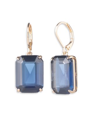 Ralph Lauren - Rectangle Stone Drop Earrings in Gold Tone