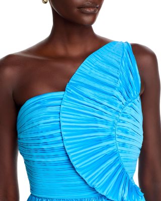 Kelce Fitted Flounce Mini Dress