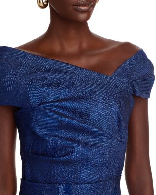 Shimmered Off The Shoulder Dress