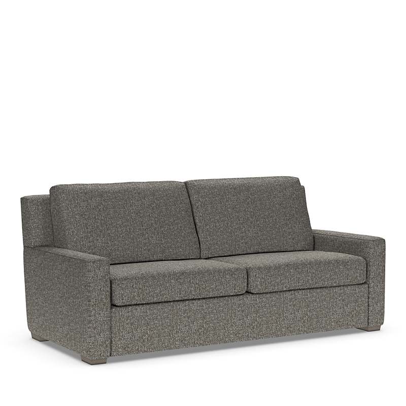 American Leather Lyons Queen Sleeper Sofa In Dakota Charcoal