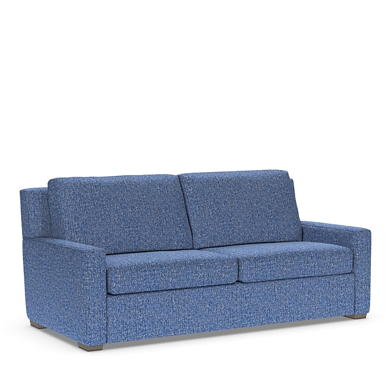 American Leather Lyons Queen Sleeper Sofa In Dakota Indigo