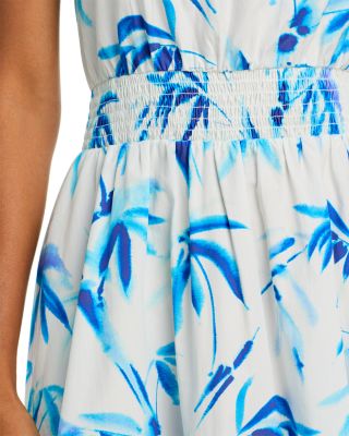 Printed Halter Midi Dress