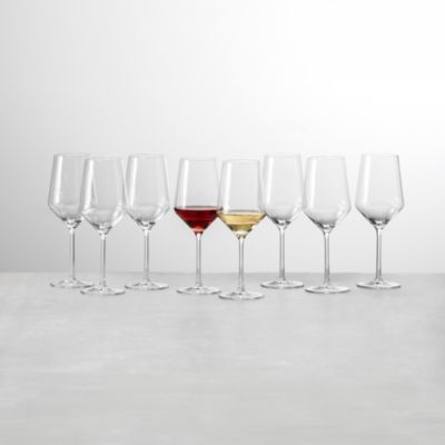 Pure Wine Glasses, Mixed Set of 8