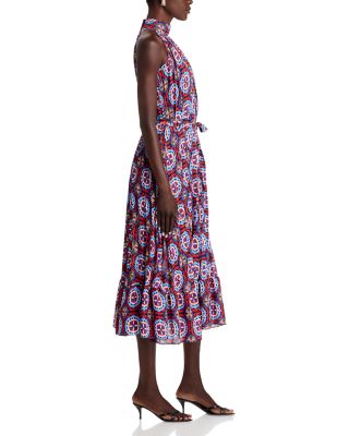 Pleated Halter Neck Dress