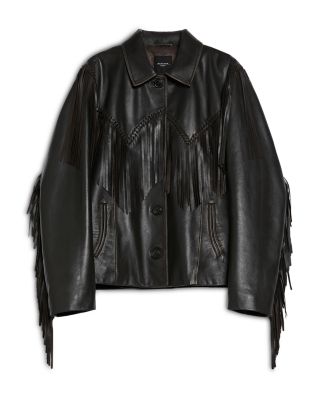 Weekend Max Mara Eracle Leather Jacket | Bloomingdale's